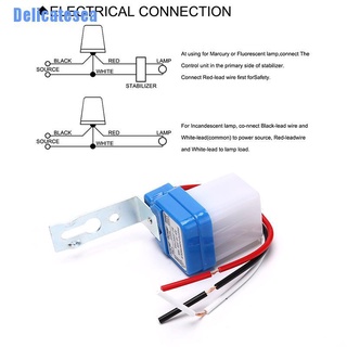 (Delicatesea) สวิตช์ไฟถนน Dc Ac 220V เปิด / ปิดอัตโนมัติ