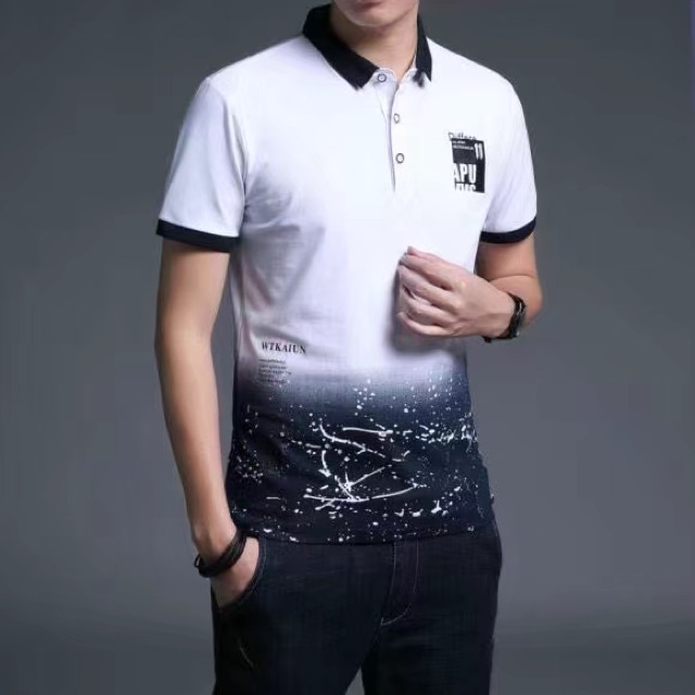 ภาพหน้าปกสินค้าเสื้อยืดคอปกลายพราง เสื้อยืดคอปกผู้ชาย จากร้าน fashionmen บน Shopee