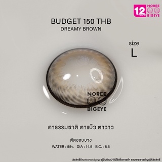 ภาพขนาดย่อของภาพหน้าปกสินค้าDreamy Brown/สีน้ำตาล  Size Bigeye (L) ขนาดใหญ่/ คอนแทคเลนส์ / ยี่ห้อ Kitty Kawaii จากร้าน noreebigeye บน Shopee