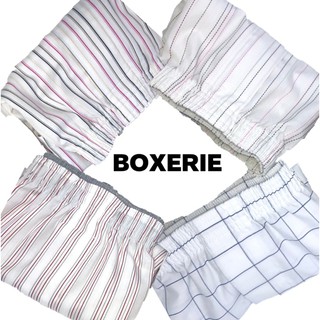 รุ่นใหม่!! กางเกงบ๊อกเซอร์ Boxer Shorts ทรง trunk ดีไซน์แบบญี่ปุ่น ชาย-หญิง มีกระดุมกลัดเปิดเป้าได้จริง