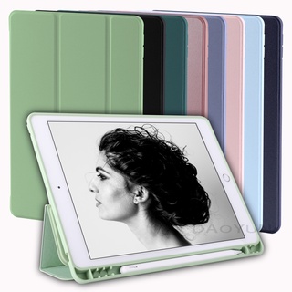 เคส พร้อมช่องใส่ปากกา สำหรับ iPad 2020 iPad air4 10.9 pro11 gen8 gen7 10.2 air3/2/1 10.5 Mini5/4 iPad 2017 2018 9.7