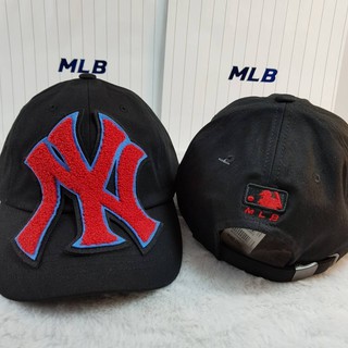 ของแท้ นำเข้าจากเกาหลี หมวก New York หมวก NY MLB YANKEES รหัส 32CPCC841 ดำปักแดง