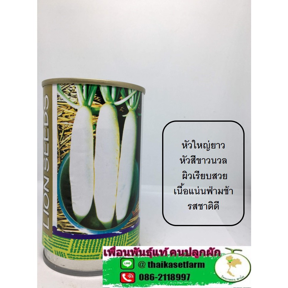 ราคาและรีวิวผักกาดหัวไนติงเกลสีขาวหัวใหญ่