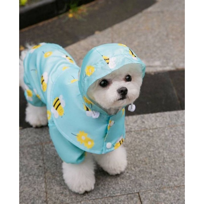 ภาพหน้าปกสินค้าเสื้อกันฝนสุนัข ชุดกันฝนสุนัข ลายน่ารักๆ มี 2 สี ไซส์ XS ขนาดเล็ก จากร้าน yidi.thailand บน Shopee