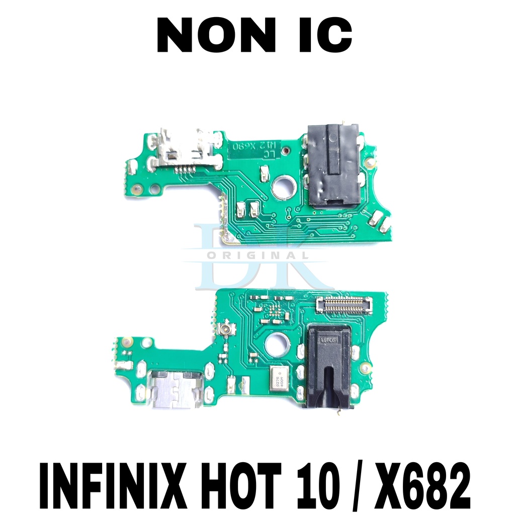 Infinix Hot 10 X682 USB บอร์ดไมโครโฟน Pcb บอร์ดชาร์จเชื่อมต่อบอร์ดชาร์จ ...