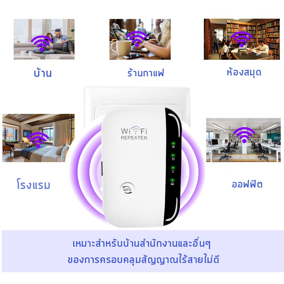 ภาพสินค้าใหม่ล่าสุด บี2018  มีรับประกัน WiFi repeater ตัวรับสัญญาณ WiFi ตัวดูดเพิ่มความแรงสัญญาณไวเลส 300Mbps จากร้าน xe.accessories บน Shopee ภาพที่ 3