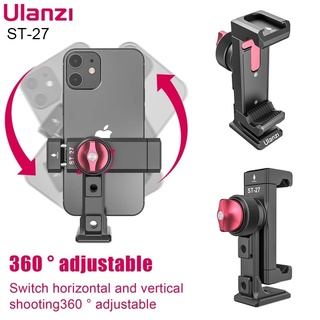 Ulanzi ST-27 ขาตั้งกล้องโลหะ Vlog 360 องศา สําหรับสมาร์ทโฟน 4