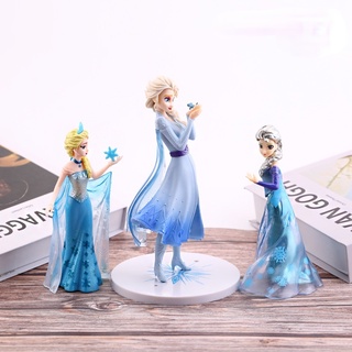 ของเล่นเด็กตุ๊กตาการ์ตูน Frozen สําหรับตกแต่งเค้กวันเกิดปาร์ตี้ 21 ซม .