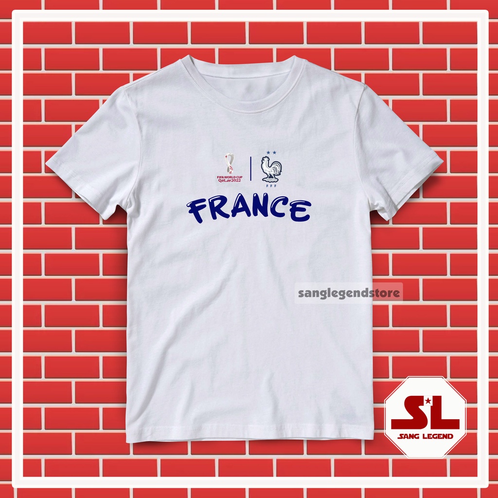 cotton-tshirts-เสื้อยืด-พิมพ์ลาย-distro-ball-country-france-les-bleus-world-cup-world-cup-2022-code-002