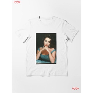 2022 K-drama Elizabeth Taylor Elizabeth Taylor Essential T-Shirt ผู้หญิง ดพิมพ์ลาย เสื้อยืดผ้าฝ้าย คอกลม cotton แฟชั่น d