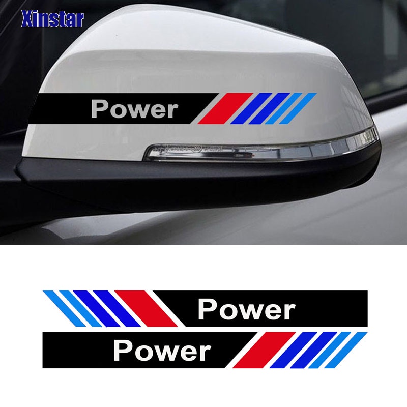 ready-stock-2pcs-m-performance-car-rearview-mirror-sticker-for-bmw-e30-e36-e39-e46-e60-e64-e70-e83-e85-e87-e90-e92-e71-f10-f30-f20-f01-f02