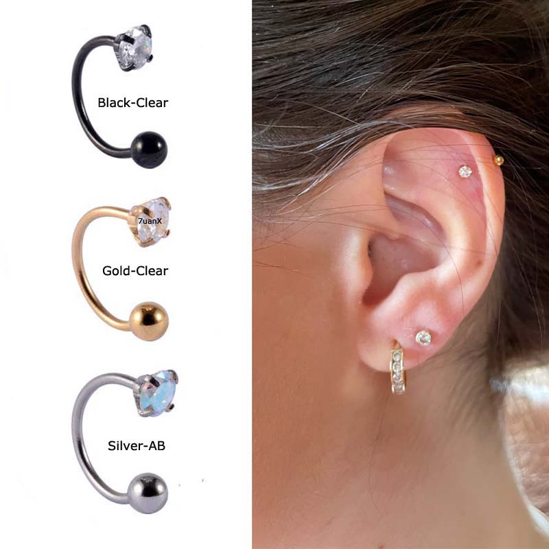 แหวนสแตนเลสสําหรับเจาะรองเท้า-helix-lobe-20-gauge-1ชิ้น