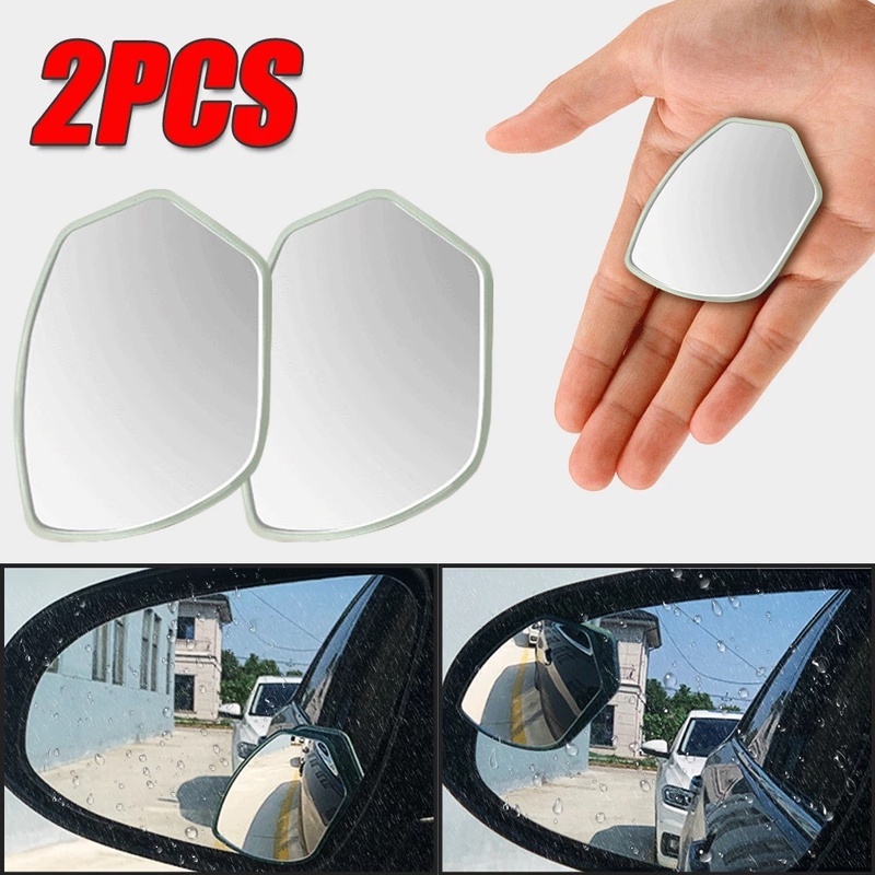 ภาพหน้าปกสินค้ากระจกมองหลังรถยนต์ หมุนได้ 360 องศา HD กระจกเสริม / กระจกมองหลัง กันฝน และหมอก กระจกนูน / กระจกมองหลังจุดบอด