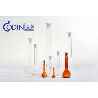 Volumetric flask (ขนาดใหญ่) Class A  250 ml , 500 ml , 1000ml , 2000ml ขวดวัดปริมาตรพร้อมจุกปิด PE  Made in Europe