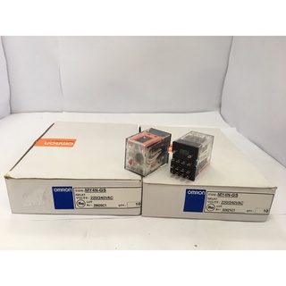 "OMRON" RELAY รุ่น MY4N-GS LED ไฟ 220/240 VAC  : - ใช้กับ Socket 14ขา รุ่น PYF14A-E  ***(ราคาต่อ1ชิ้น)***