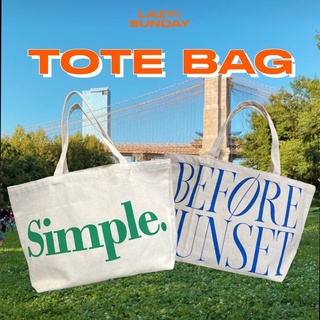 สินค้า TOTE BAG กระเป๋าผ้าแคนวาส  2ลายใหม่ล่าสุด สีสันสดใส