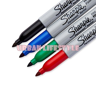 sharpie-ชาร์ปี้-fine-permanent-marker-ปากกาเคมี-ปากกามาร์คเกอร์-หัว-fine-1-0-mm-ปากกาเพอร์มาเน้นท์-ชุด-12-ด้าม