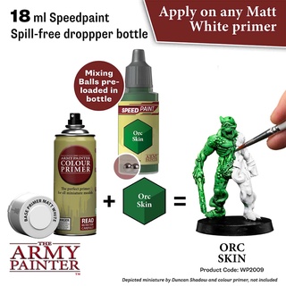 🔥มีของพร้อมส่ง🔥 Army Painter Speedpaint Orc Skin 18ml  AP-WP2009 สีทาโมเดล สีอะคริลิค สูตรน้ำ มี Mixing balls ในขวด