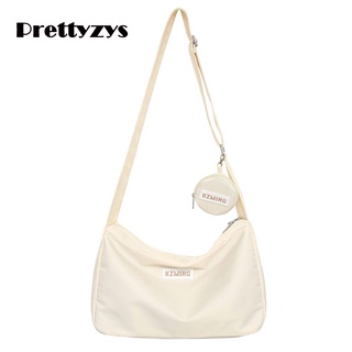 Sling Bag Prettyzys 2022 Korean Nylon Bag Large capacity For Women
