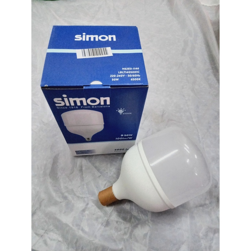SIMON หลอดไฟแอลอีดี High Power Bulb แสงขาว 50W | Shopee Thailand
