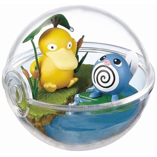 Pokemon Terrarium Collection 2 Psyduck &amp; Poliwag Japan Re-Ment