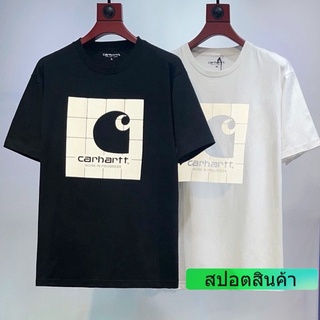 เสื้อยืดคอกลม แขนสั้น ผ้าฝ้าย ลาย Carhartt แฟชั่นฤดูร้อน สําหรับผู้ชาย และผู้หญิง