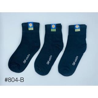 ภาพขนาดย่อของภาพหน้าปกสินค้าOW Socks ถุงเท้าทำงานข้อกลาง 804 แพ็ค 12 คู่ จากร้าน momo.up2u บน Shopee