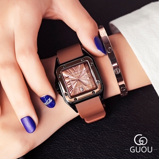 ภาพขนาดย่อของภาพหน้าปกสินค้าGuou 8154 นาฬิกาข้อมือควอตซ์ แฟชั่นสำหรับผู้หญิง จากร้าน hongkong_guou.th บน Shopee