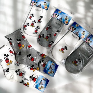 สินค้า micker sock set 1 🖤ถุงเท้าข้อสั้น ลายการ์ตูน มิกกี้ ( mickey ) ลิขสิทธิ์แท้ 100%