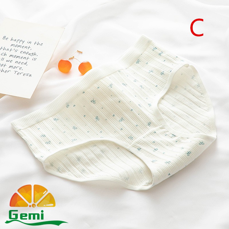 ภาพสินค้าGemi Gemi Gemi  g-009 กางเกงใน 4.4 ชุดชั้นในเนื้อนิ่ม. ผ้าคอตตอนแท้ ลายผลไม้เชอรี่ น่ารัก ใส่สบาย จากร้าน tian_tian89 บน Shopee ภาพที่ 6