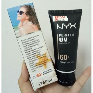 🔥พร้อมส่ง🔥เซลล์ ครีมกันแดด NYX💥Perfect UV Sunscreen 60+ SPF PA+++ Active Anti-Wrinkle Brown Spot Sun Cream