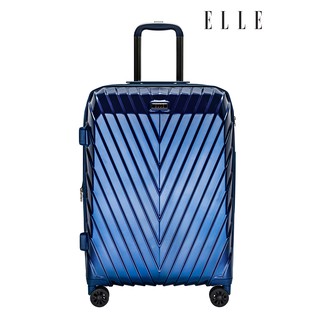 ELLE Travel Luggage Valken Collection.25" 100% Polycarbonate PC luggage, Aluminum Trolley, 360 wheels Spinner