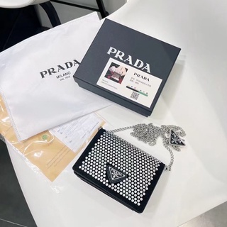 พร้อมส่ง ‼️ กระเป๋า Prada mini แต่งเพชร พร้อมกล่อง 🎀