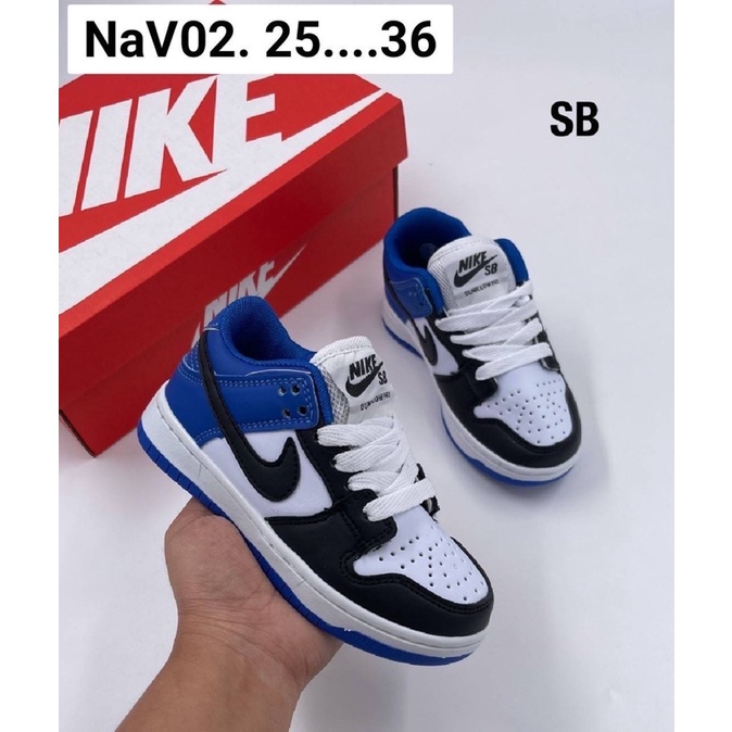 new-shoes-kids-sb-รองเท้าผ้าใบของเด็ก-25-36-แนะนำบวกเพิ่มหนึ่งไซด์รองเท้าผ้าใบแบบผูกเชือก