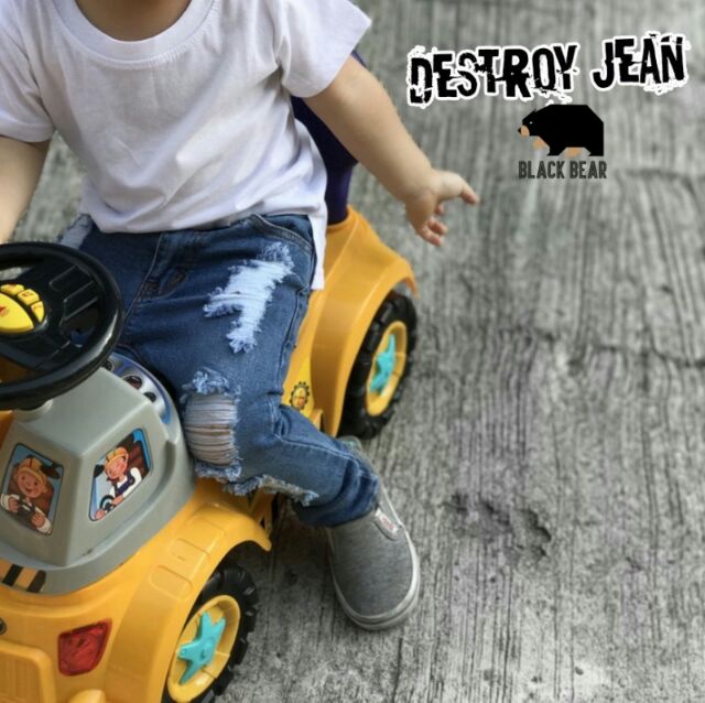 destroy-harajuku-ยีนส์-black-bear-jean