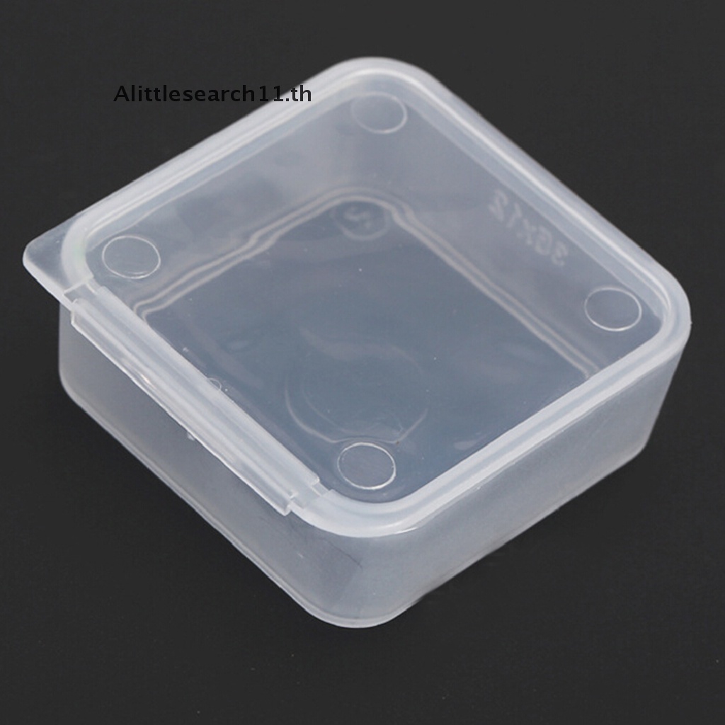 alittlesearch11-กล่องพลาสติกใส-ทรงสี่เหลี่ยม-ขนาดเล็ก-อเนกประสงค์-สําหรับใส่จัดเก็บของ-5-ชิ้น