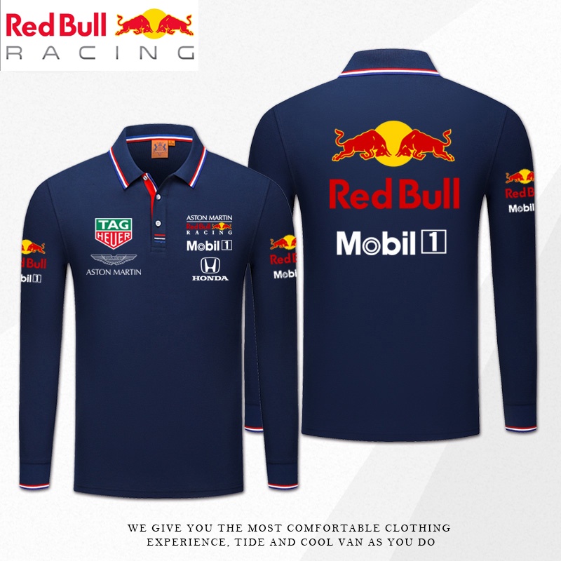 ใหม่-เสื้อโปโลแขนยาว-ลายทีมแข่งรถ-f1-และเสื้อโปโล-f1-สีแดง-แฟชั่นฤดูร้อน-สําหรับผู้ชาย-และผู้หญิง-2022