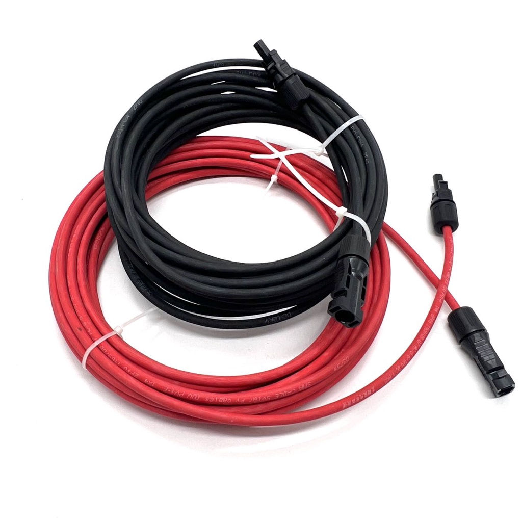 พร้อมส่ง-solar-cable-สายไฟโซล่าเซลล์-pv1-f-ขนาด-4mm-พร้อมเข้าหัว-mc4-2ด้าน-ชุด-5-เมตร-และ-10เมตร