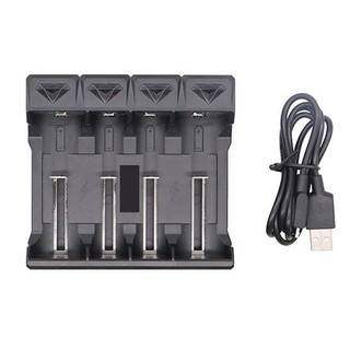 ที่ชาร์จแบตเตอรี่ Li-ion charger 4 slot พร้อมสาย USB