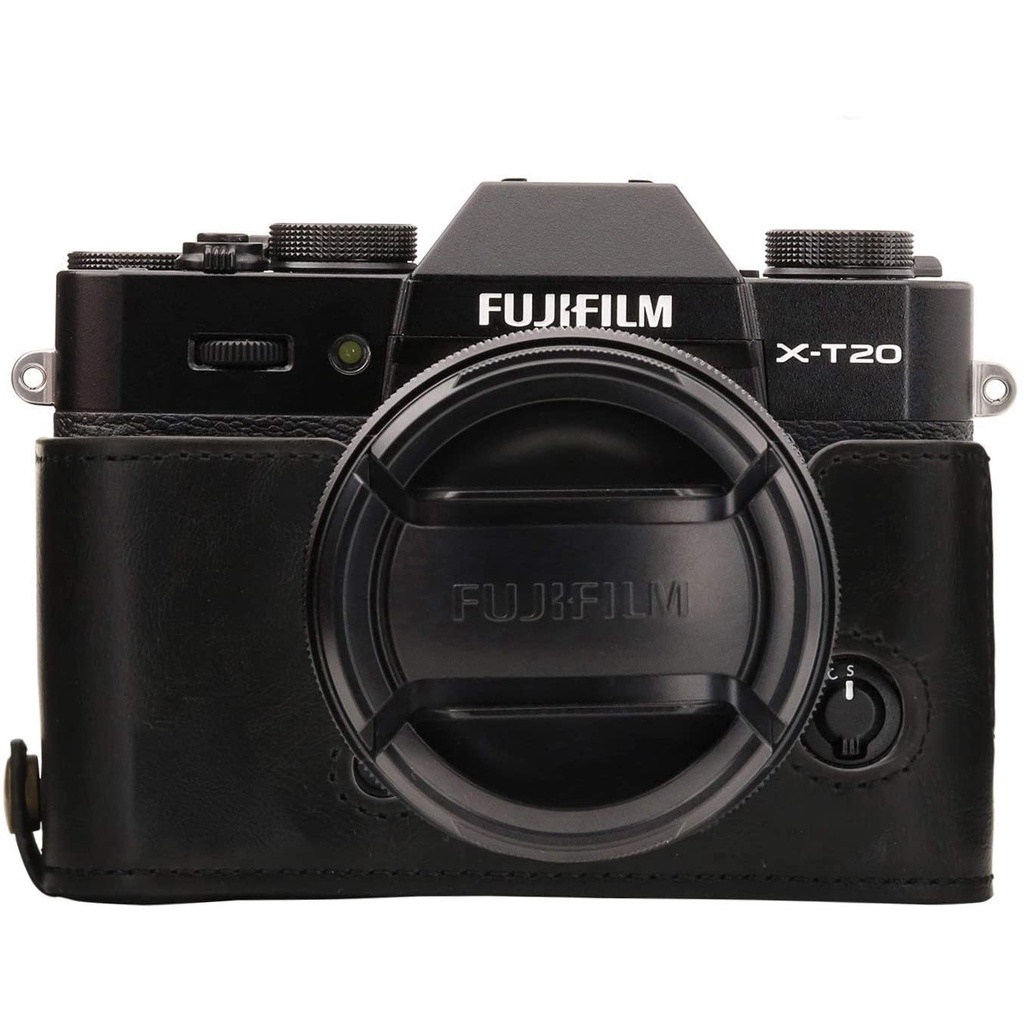 เคสกล้อง-fuji-fujifilm-x-t30-x-t20-x-t10-ฮาฟเคส-เคส-หนัง-กระเป๋ากล้อง-เคสกันกระแทก-camera-half-case-bag-xt30-xt20-xt10