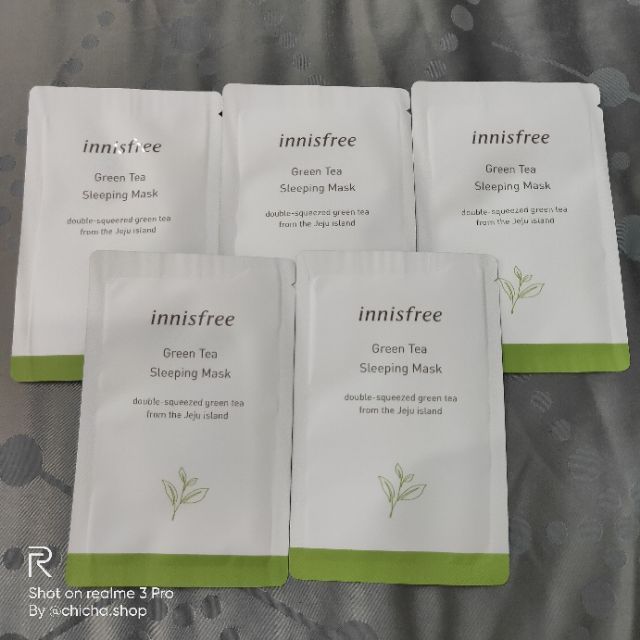 มาส์กชาเขียวข้ามคืน Innisfree green tea sleeping mask | Shopee Thailand