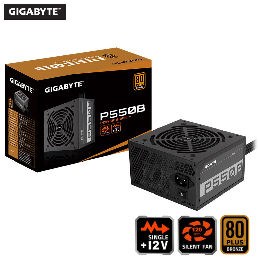 POWER SUPPLY (อุปกรณ์จ่ายไฟ) GIGABYTE P550B / P650B 650W (80 Plus ...