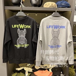 เสื้อกันหนาวลําลอง คอกลม ทรงหลวม ขนาดใหญ่ แฟชั่นสําหรับสตรี