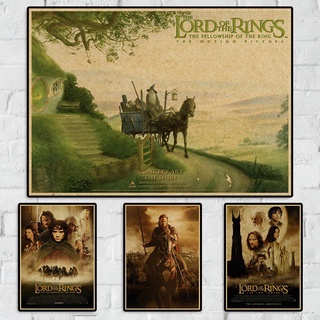 โปสเตอร์กระดาษคราฟท์ ลาย the Lord of the Rings สไตล์วินเทจ สําหรับตกแต่งบ้าน บาร์ ห้องนั่งเล่น