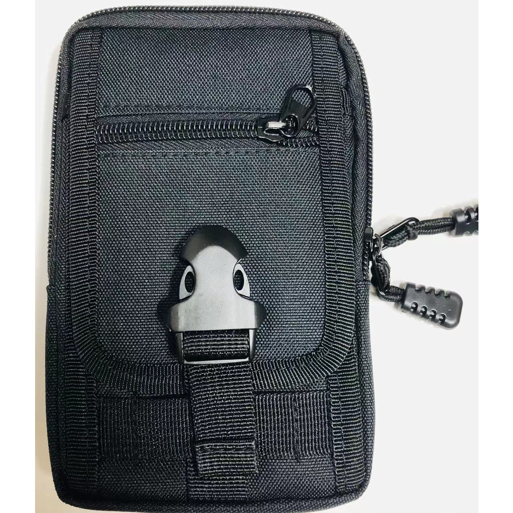 กระเป๋าโทรศัพท์มือถือผู้ชายสวมเข็มขัดเอวกระเป๋ามัลติฟังก์ชั่-6-5-นิ้วยุทธวิธีเอวกระเป๋ากันน้ำกระเป๋าใส่เหรียญ-กระเป๋าผ้า