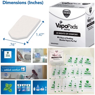 ภาพขนาดย่อของภาพหน้าปกสินค้าvicks vapopads 12, 20 ชิ้น family pack usa จ่ายปลายทางได้  แท้ จากร้าน hot4kids บน Shopee