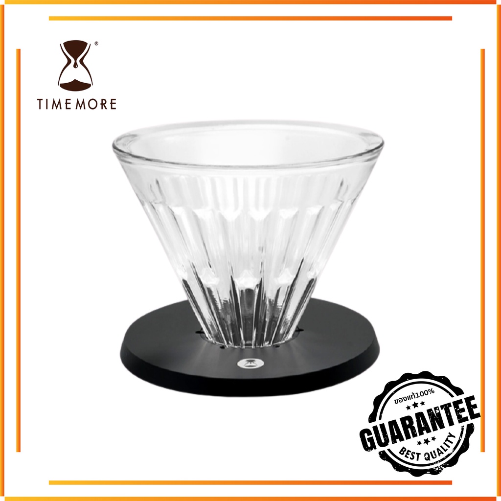 ราคาและรีวิวTimemore Crystal Eye dripper ดริปเปอร์กาแฟ กรวยดริป ฟรีฟิลเตอร์ 10 แผ่น