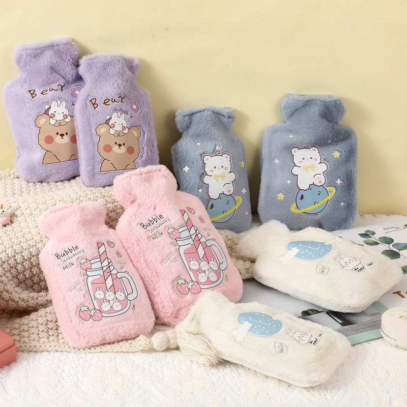 พร้อมส่ง-กระเป๋าน้ำร้อน-500-750ml-ลายการ์ตูนน่ารัก-ถุงประคบร้อน-คลายหนาวแก้ปวดเมื่อย