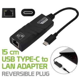 ภาพหน้าปกสินค้าusb type c to lan type c to RJ45 ที่เกี่ยวข้อง