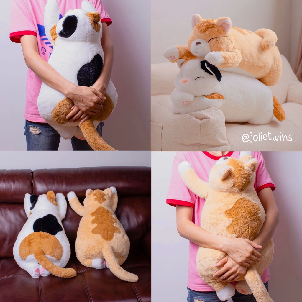 ส่งจากไทย-ตุ๊กตา-ตุ๊กตาแมว-ตุ๊กตาแมวญี่ปุ่น-แมวสามสี-แมวส้ม-ตุ๊กตาน่ารัก-พร็อบแต่งห้อง-ของขวัญวันเกิด-ทาสแมว-cat-doll